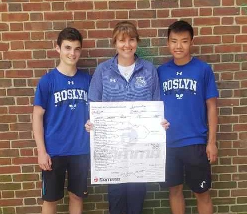 Michael Weitz, Coach Hinkley, and Adrian Tsui